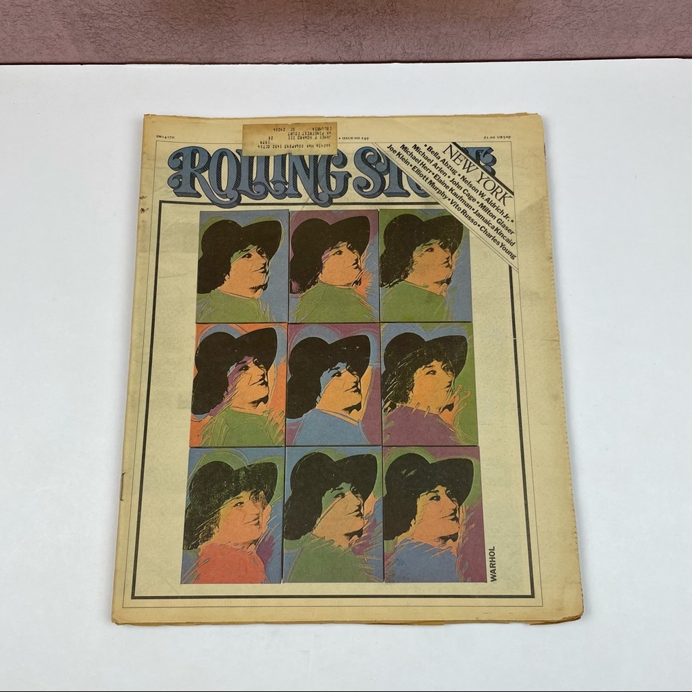 Vintage Rolling Stone Magazine Warhol New York October 6, 1977